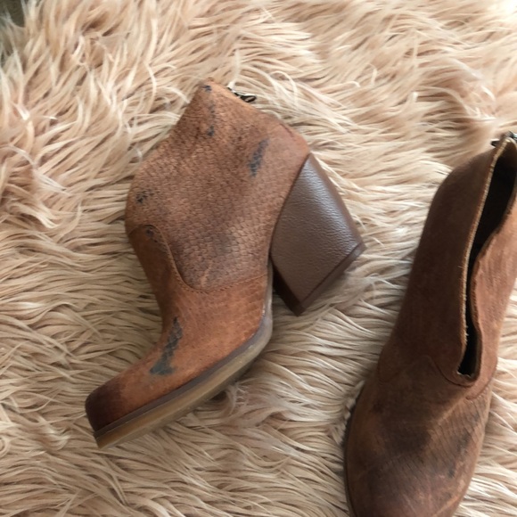 KorkEase Shoes Korks Brown Snake Gemini Chunky Ankle Boots Poshmark